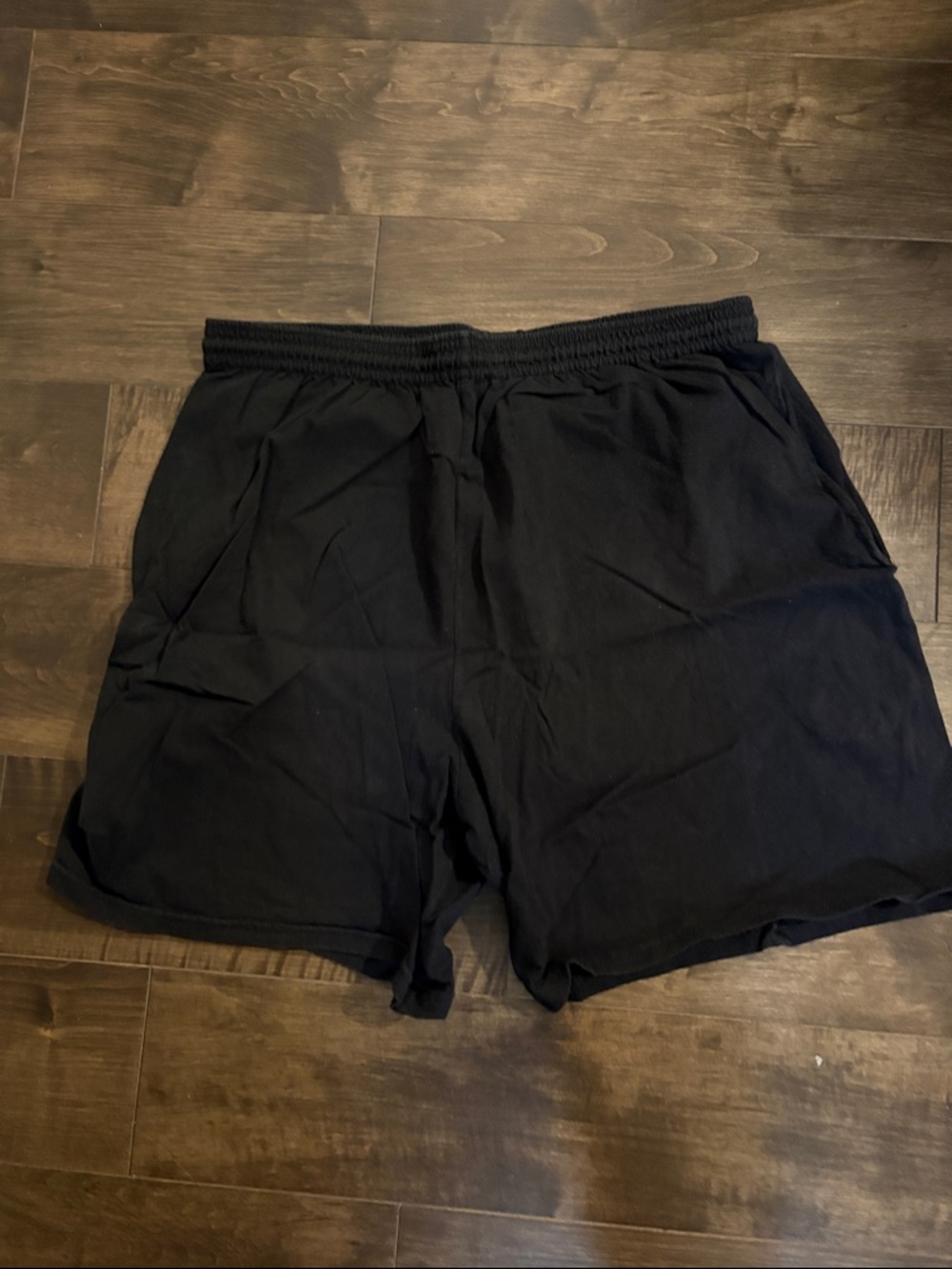 Hanes Men's Black Athletic Drawstring Shorts